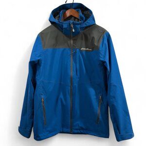 Eddie Bauer Weather Edge Plus Stretch Jacket Men's Small Blue Softshell